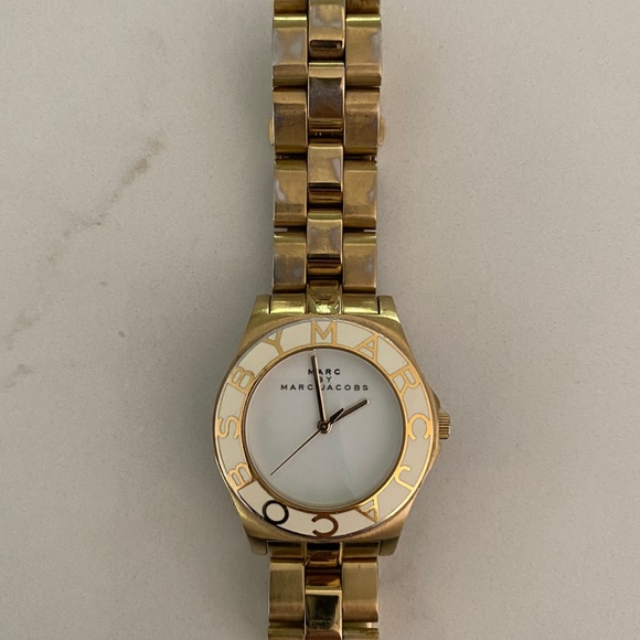 Marc Jacobs ‘blade’ watch gold - Picture 2 of 3